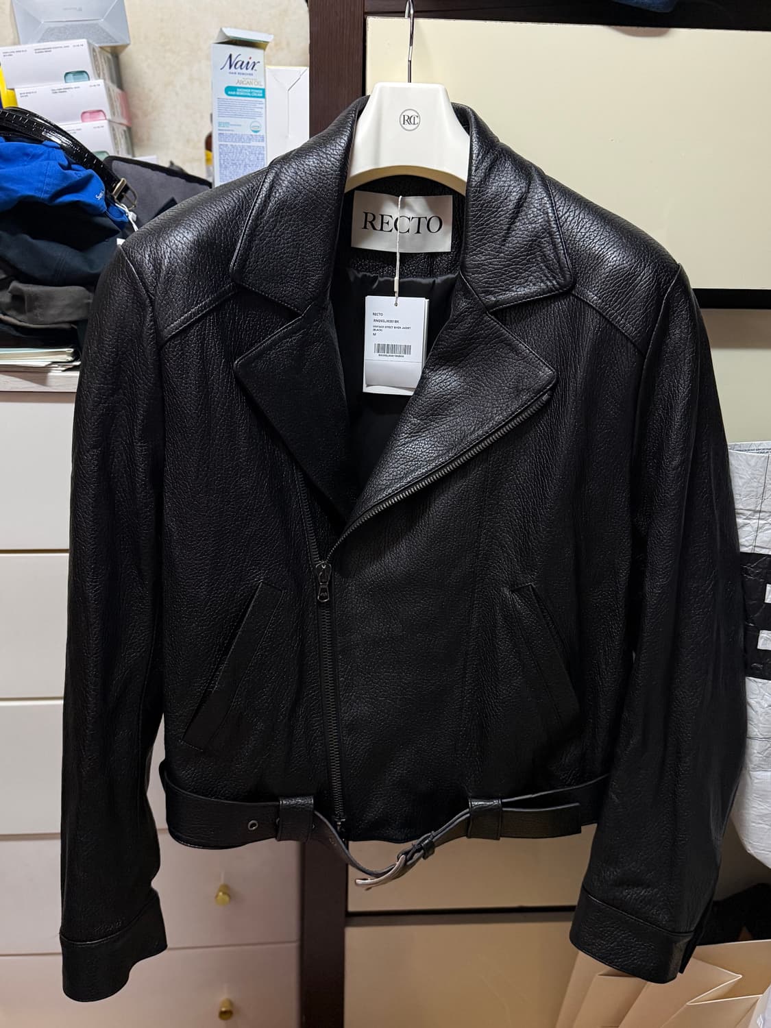 [M] 새상품 렉토 빈티지 이펙트 바이커 자켓 상품이미지2