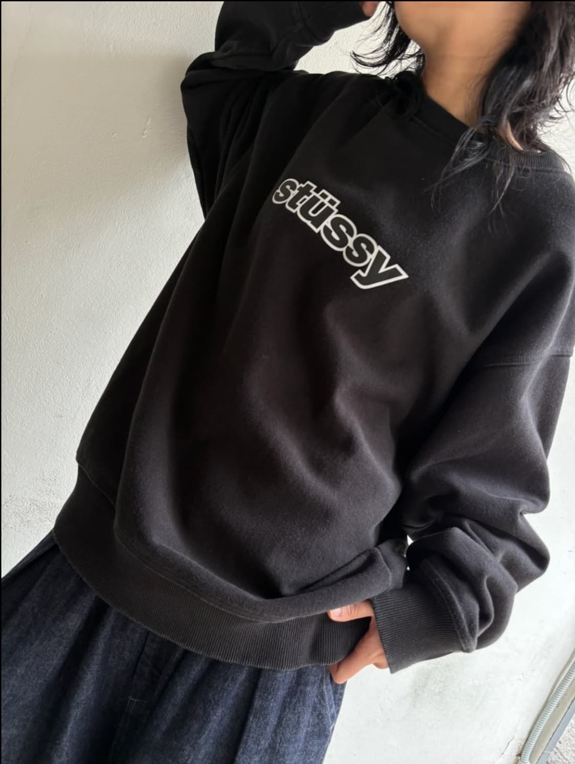 스투시 오버핏 SS로고 스웻셔츠 상품이미지6