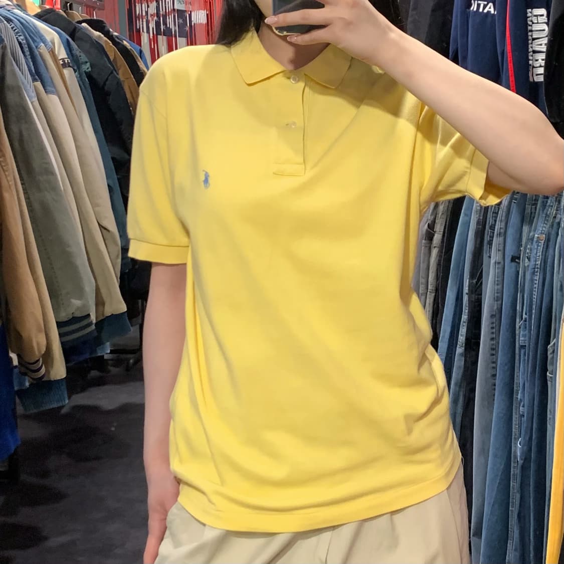 [IM] 폴로 랄프로렌 반팔 피케 셔츠 옐로우 상품이미지2
