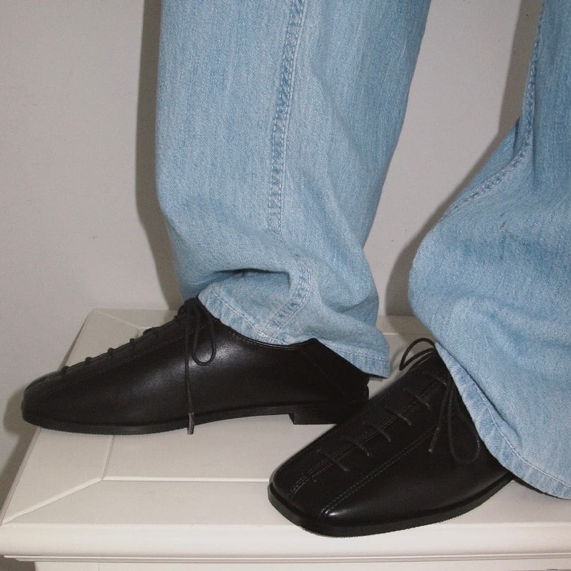 누스 nuus 테일러 2-Way 레이스업 로퍼 Black 235 상품이미지2