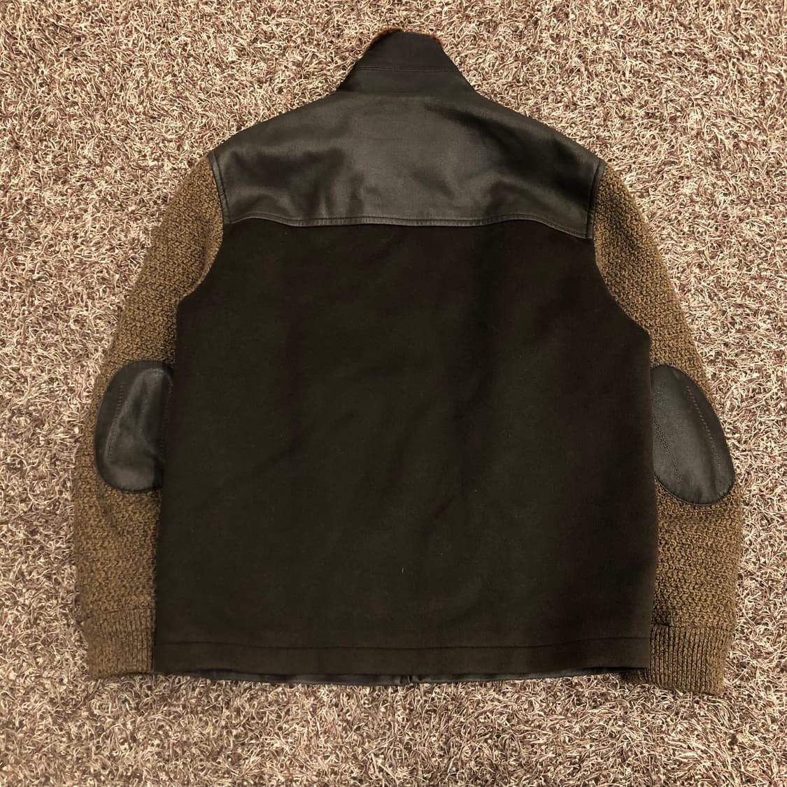 캠브리지 멤버스 양가죽 니트 도킹 양털 무스탕 레더 가죽 자켓 상품이미지5