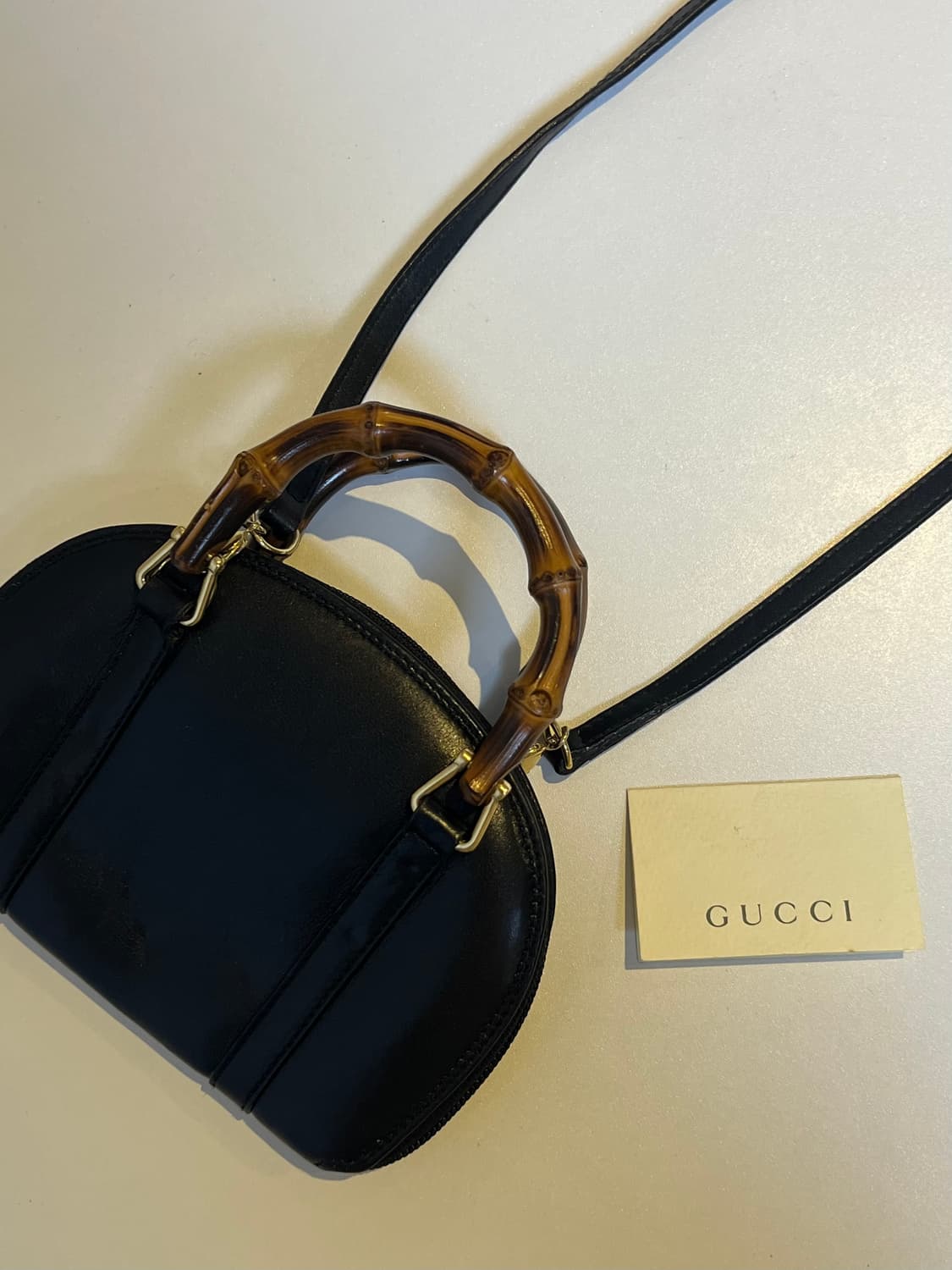 구찌 뱀부 미니 토트 크로스백 상품이미지3