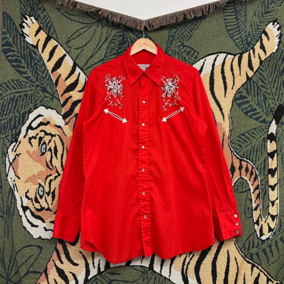 70s HbarC 웨스턴 셔츠 made in USA (XL)  상품이미지2