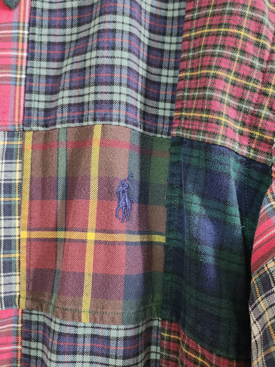 폴로랄프로렌 패치워크셔츠 (L 상품이미지4