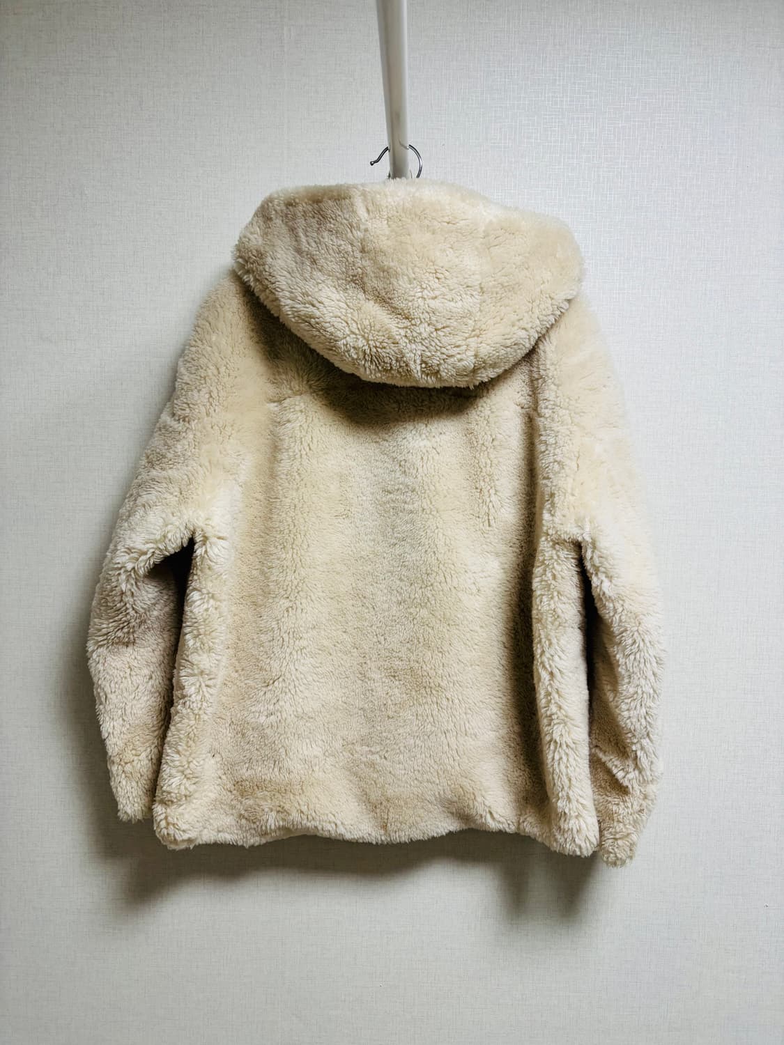 O’2nd 오즈세컨드 아이보리 후드 퍼 자켓 상품이미지3