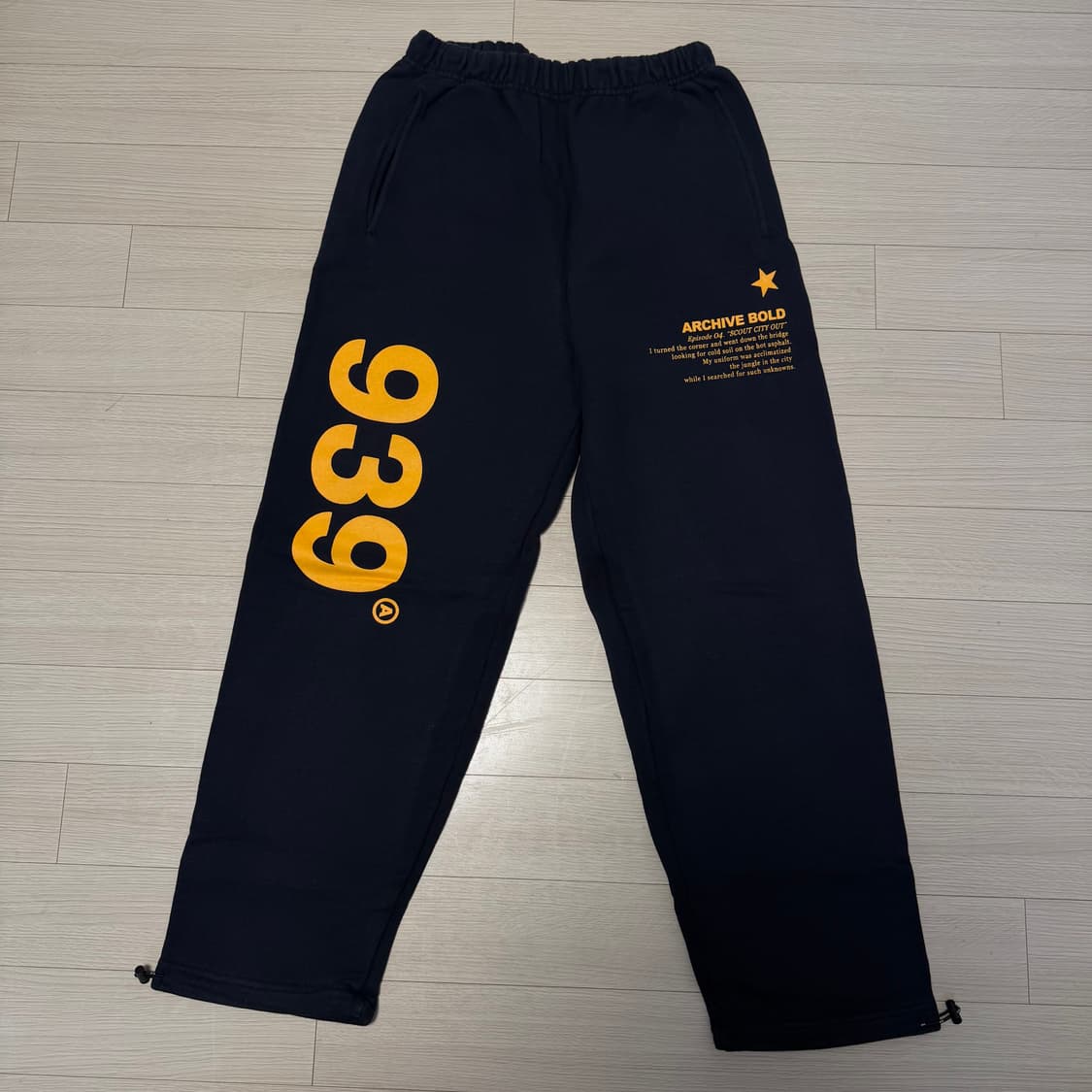 (L) 아카이브볼드 939 로고 스웻팬츠 네이비 상품이미지2