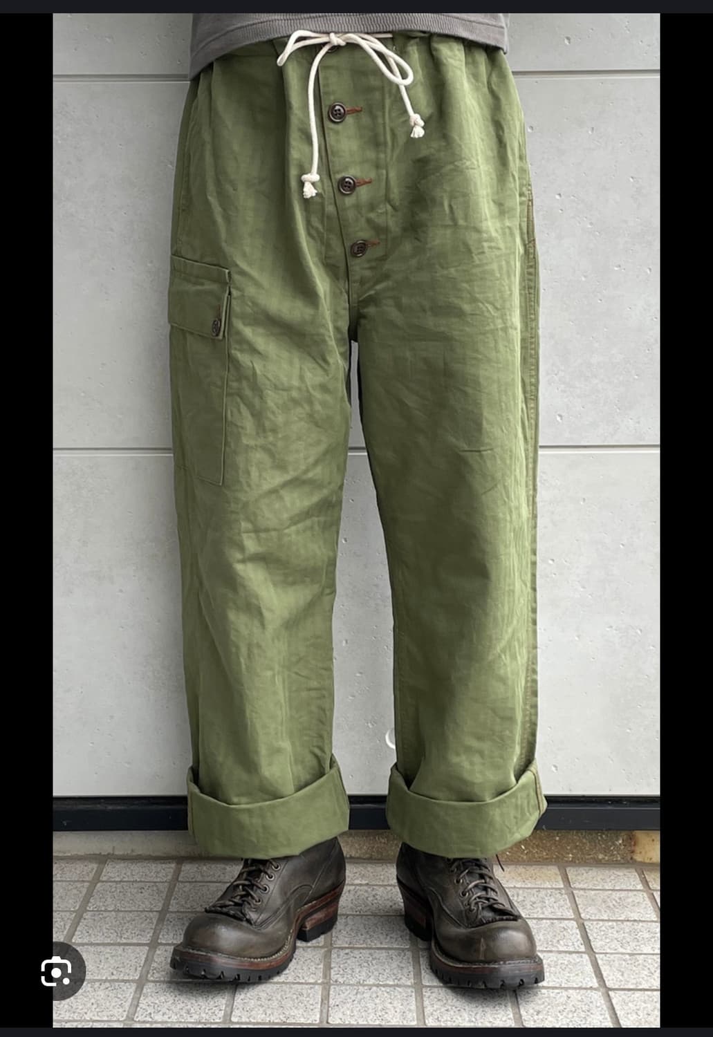 cushman 쿠시맨 lot.22250 헤링본 팬츠 상품이미지2