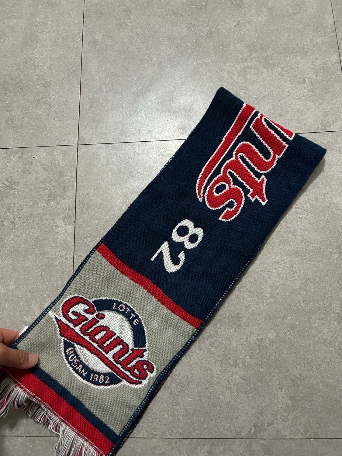 롯데자이언츠 1982 로고그래픽 레플리카 머플러  상품이미지5