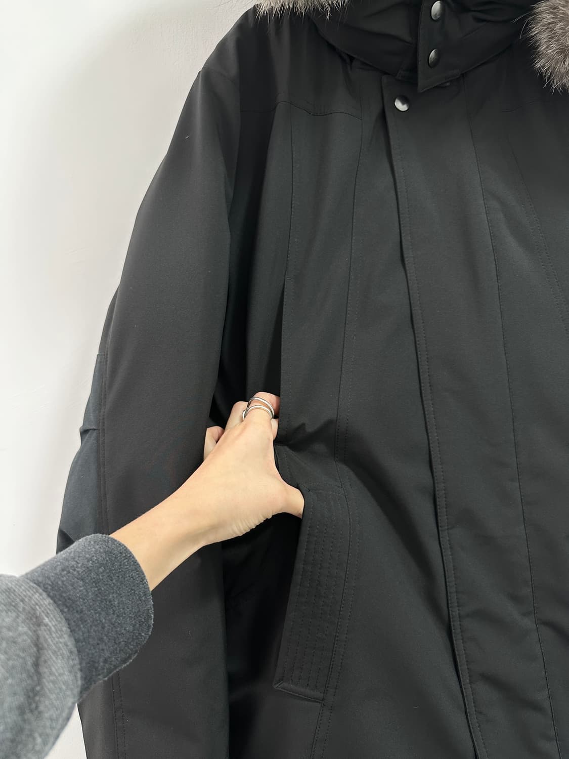 CMFR coyote fur trimming parka 상품이미지7