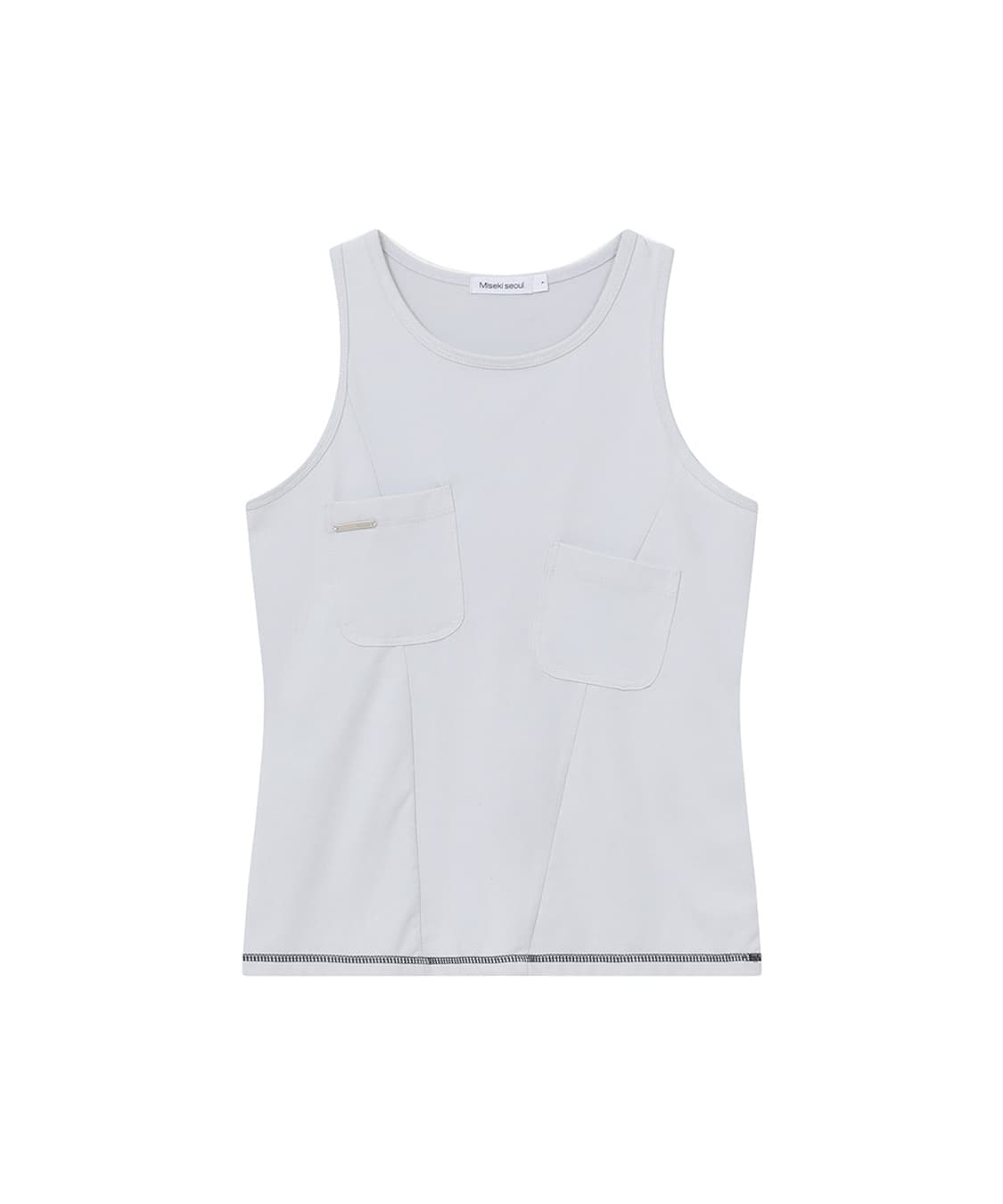 미세키서울 포켓 Pocket pointed sleeveless GREY 상품이미지1