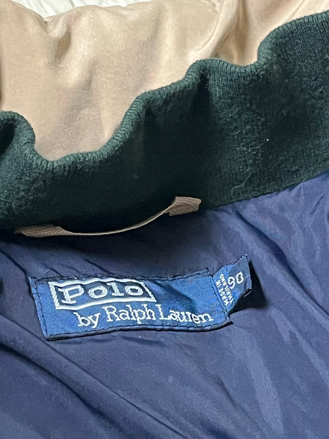 폴로 랄프로렌 다운 푸퍼자켓 베이지 패딩 상품이미지4