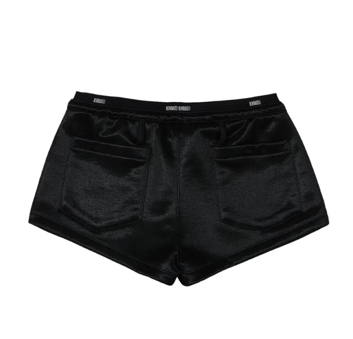 보헤미안서울 LOGO BAND SHORTS, GLOSSY BLACK 상품이미지3