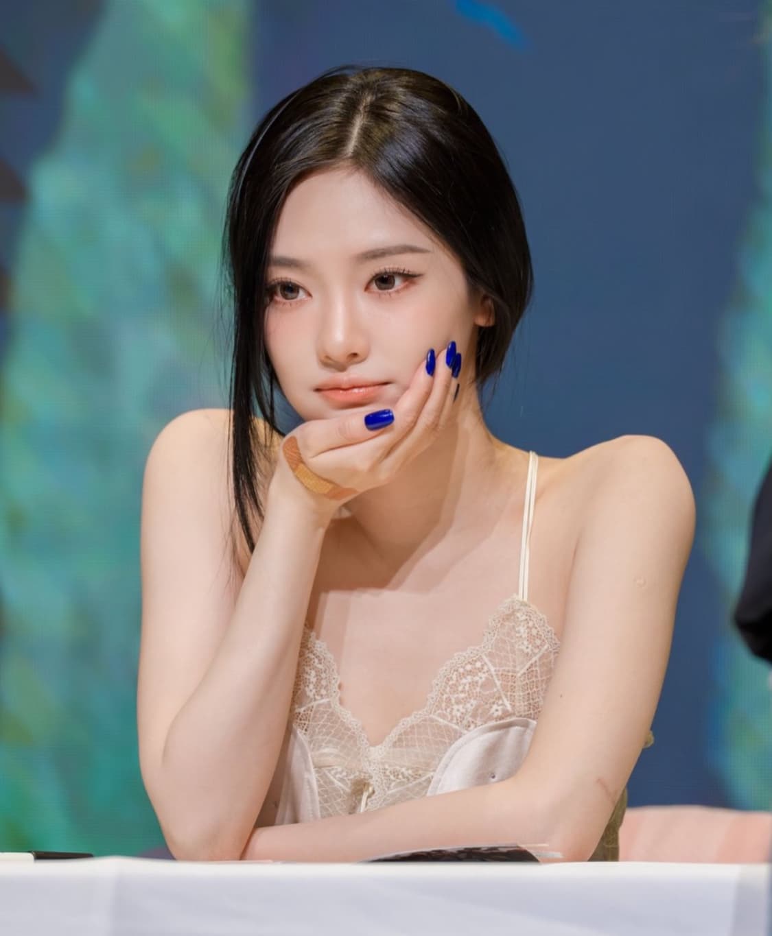 투머치택스 HOTFIX MINI SLIP DRESS (BEIGE) 상품이미지1