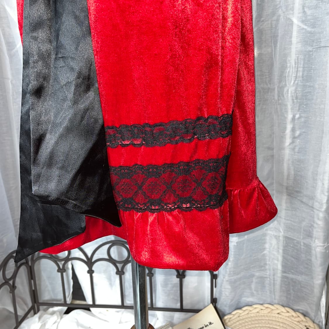 고스 레이스 벨벳 원피스  상품이미지3