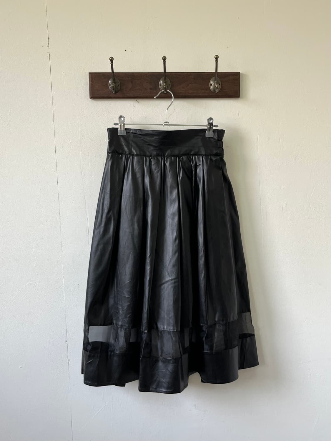 juniowwret 페이크 레더 스커트 상품이미지1