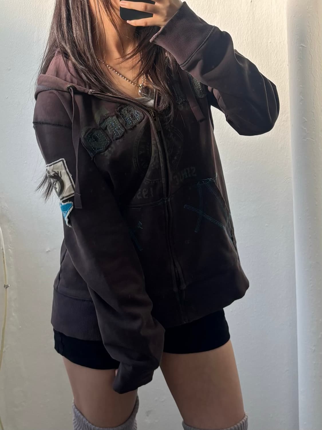 Buckaroo Y2k Brown Hood Zip-Up 상품이미지2