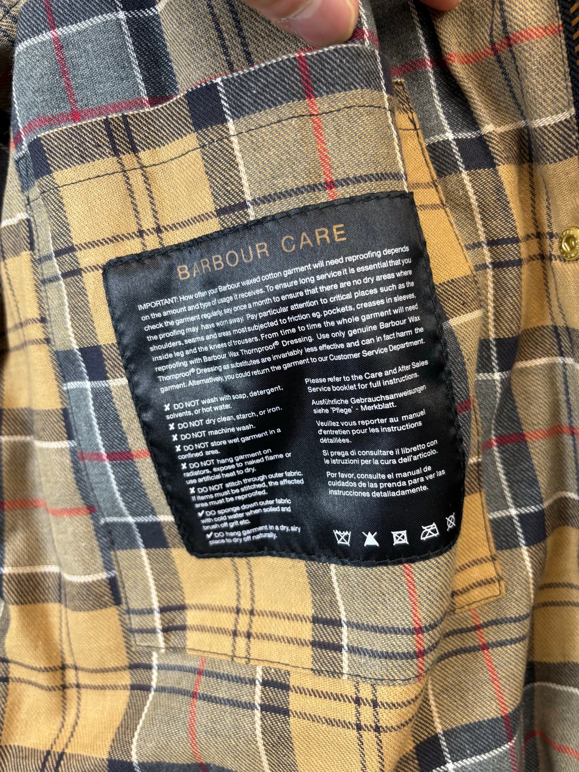 바버 인터네셔널 A7 왁스 자켓 상품이미지9