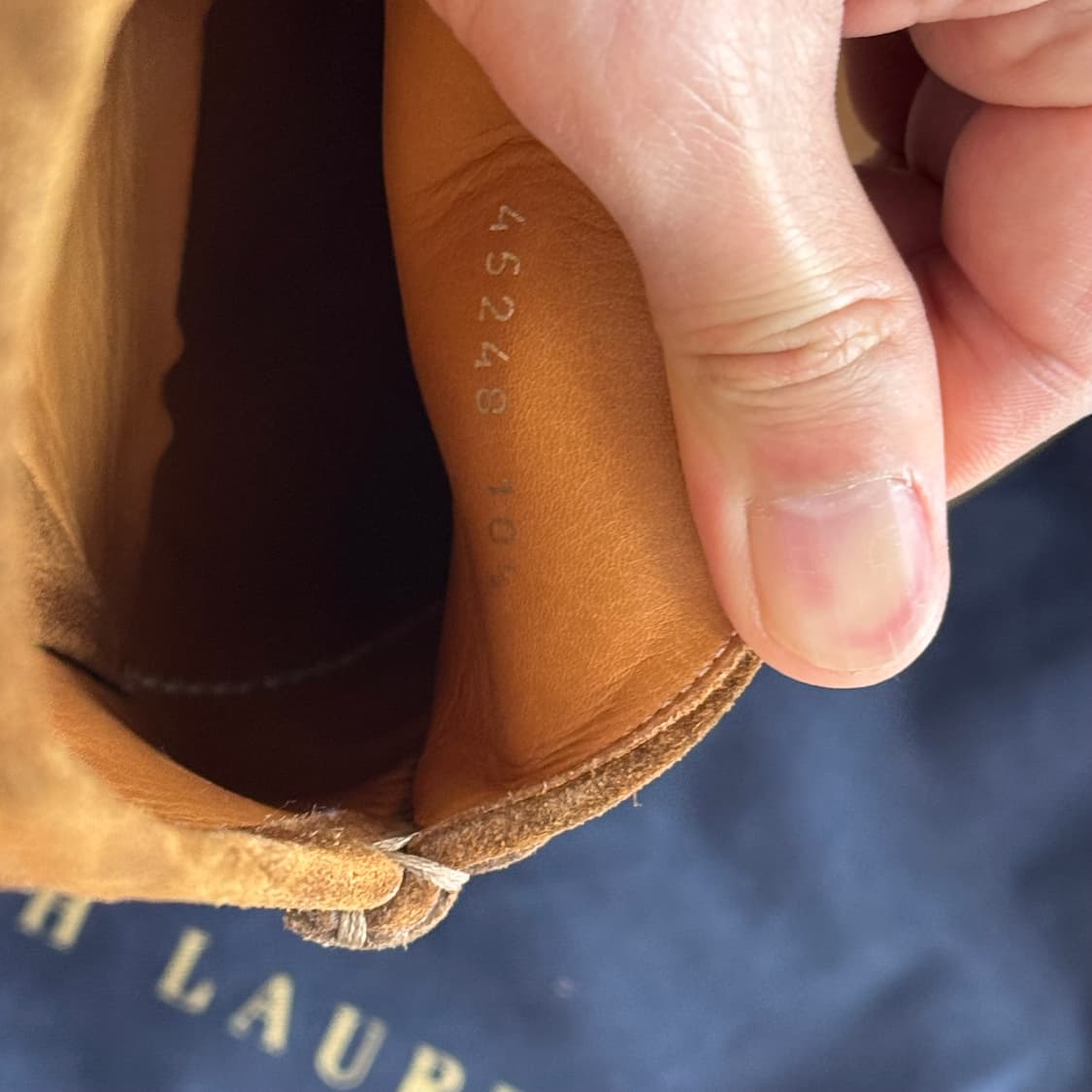 폴로 랄프로렌 퍼플라벨 스너프 스웨이드 로퍼 10.5D 상품이미지5