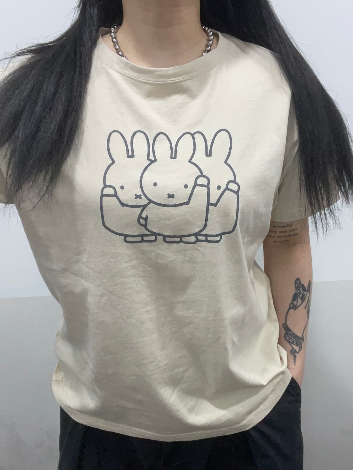 Miffy 미피 프린팅 반팔 티셔츠 상품이미지1