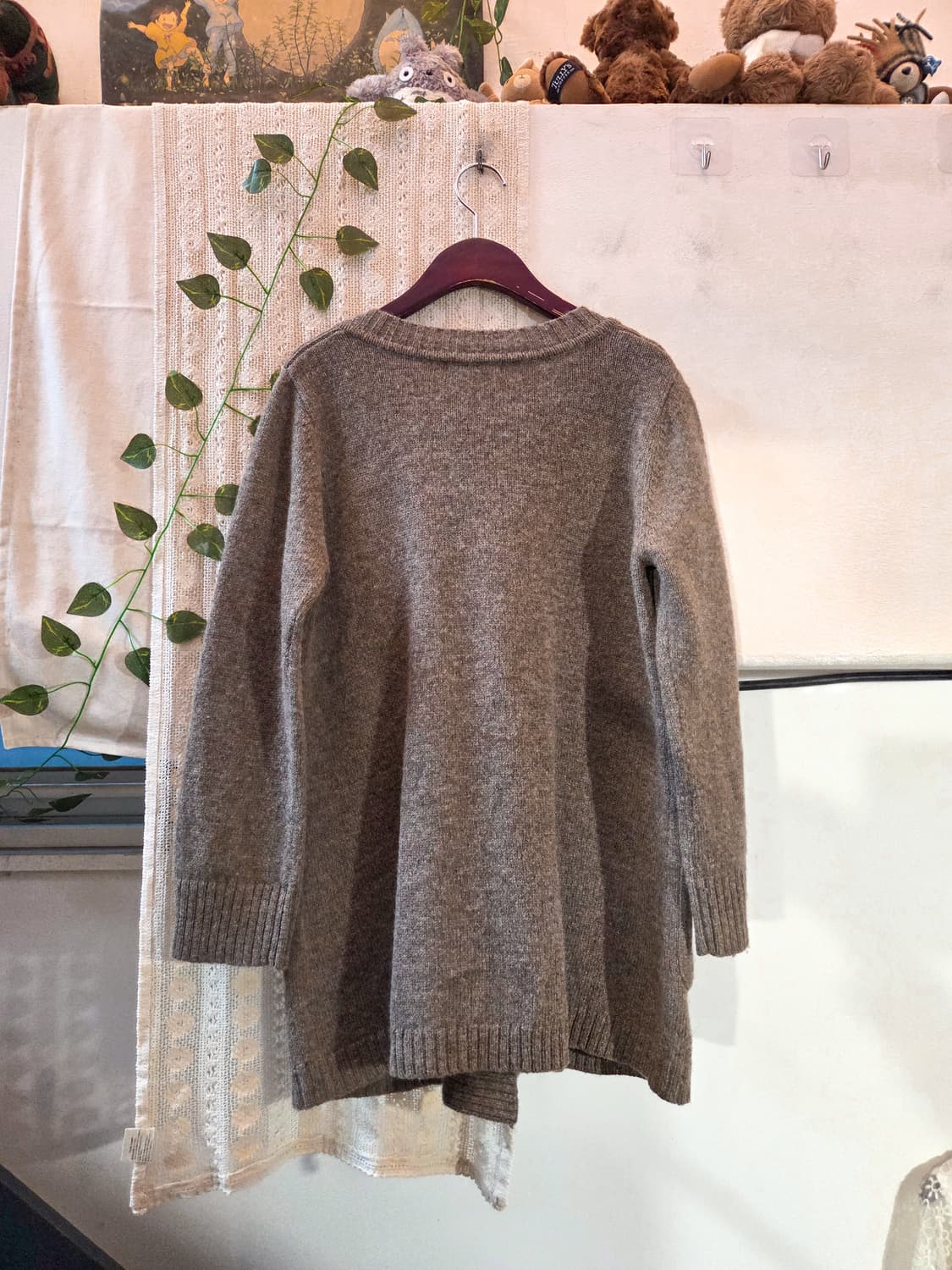 토글 버튼 브라운 가디건 상품이미지4