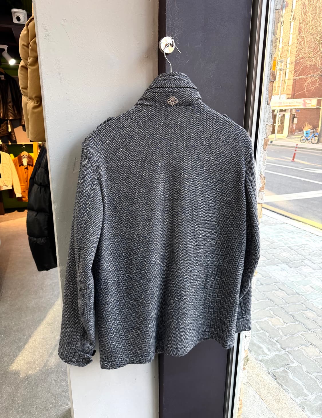 50/ 루이지 보렐리 라나 버진울 견장 코트 자켓 상품이미지7