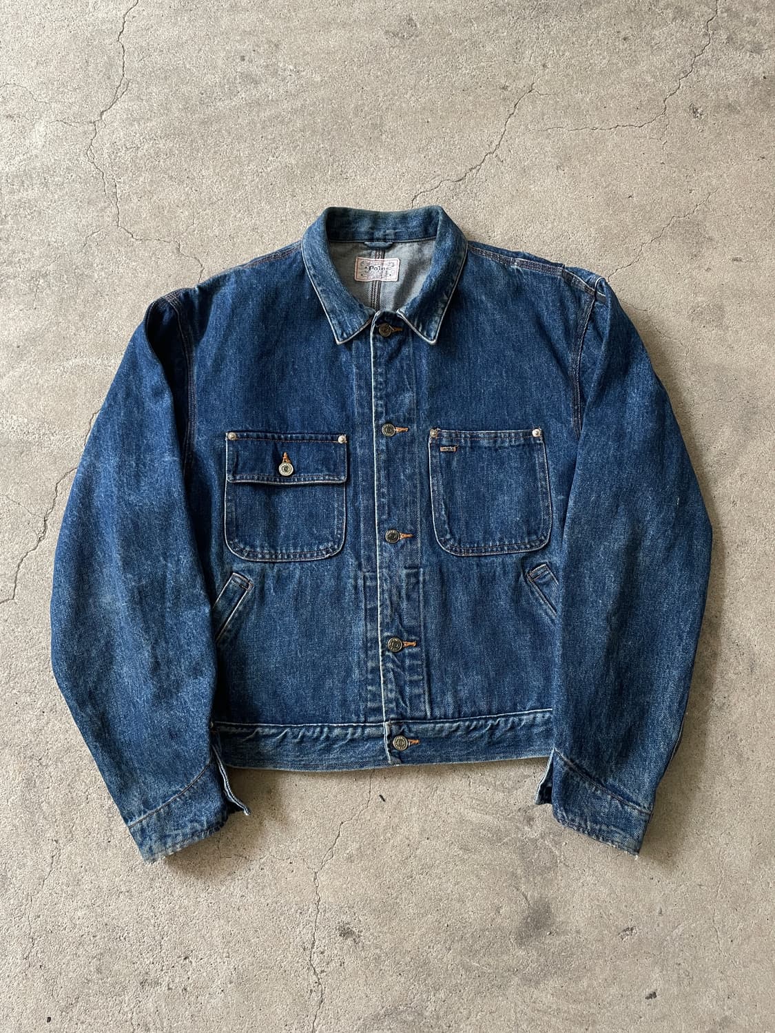 USA Made)80s PRL Dungarees Denim Jacket 상품이미지3