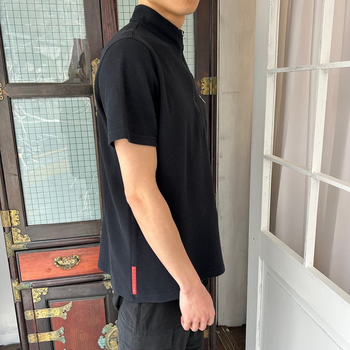 프라다 스포츠 쿼터 집업 셔츠 상품이미지2