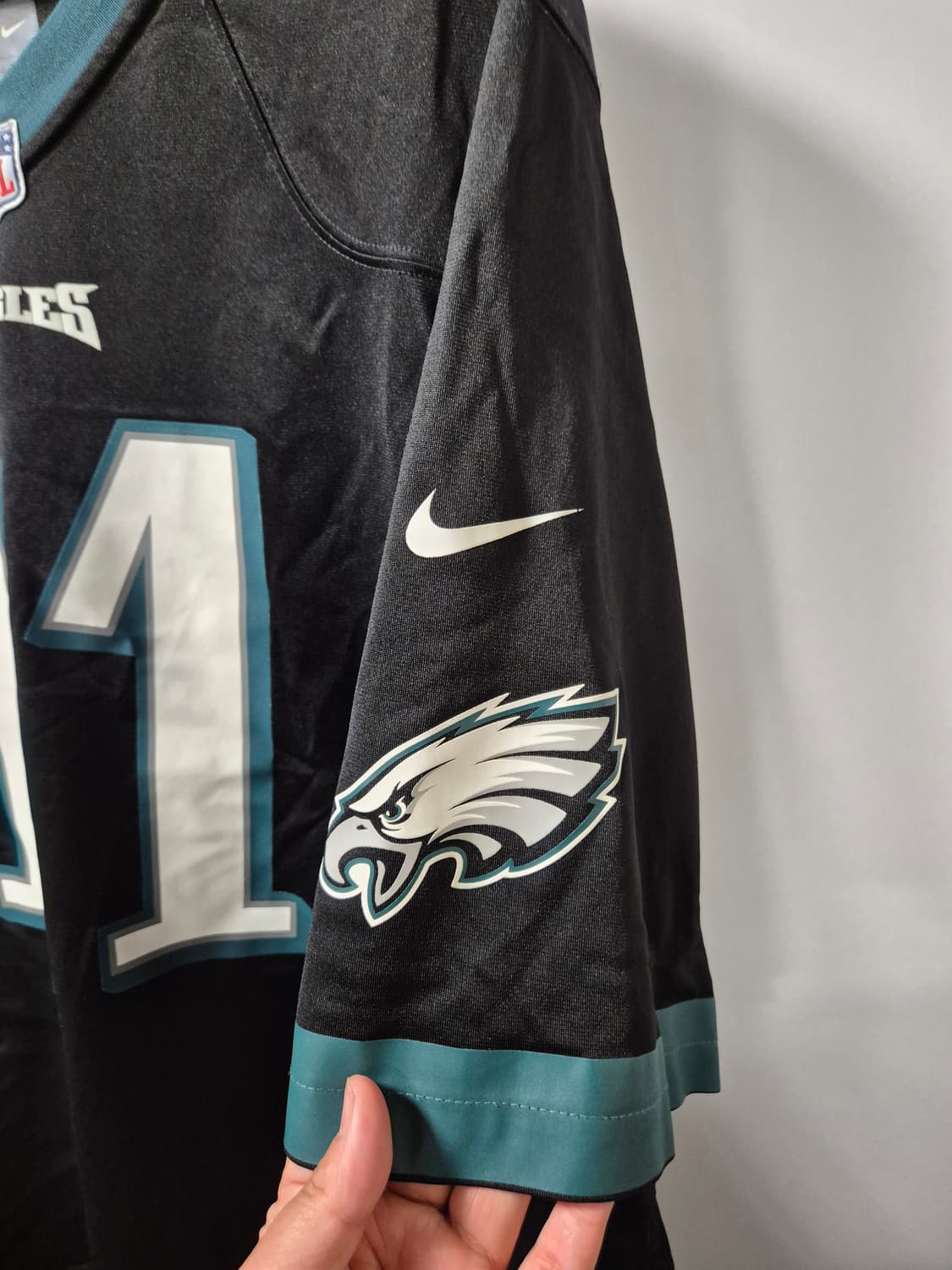 *무배*나이키 NFL 필라델피아 이글스 웬츠 11번 XXL 블랙 져지 상품이미지4