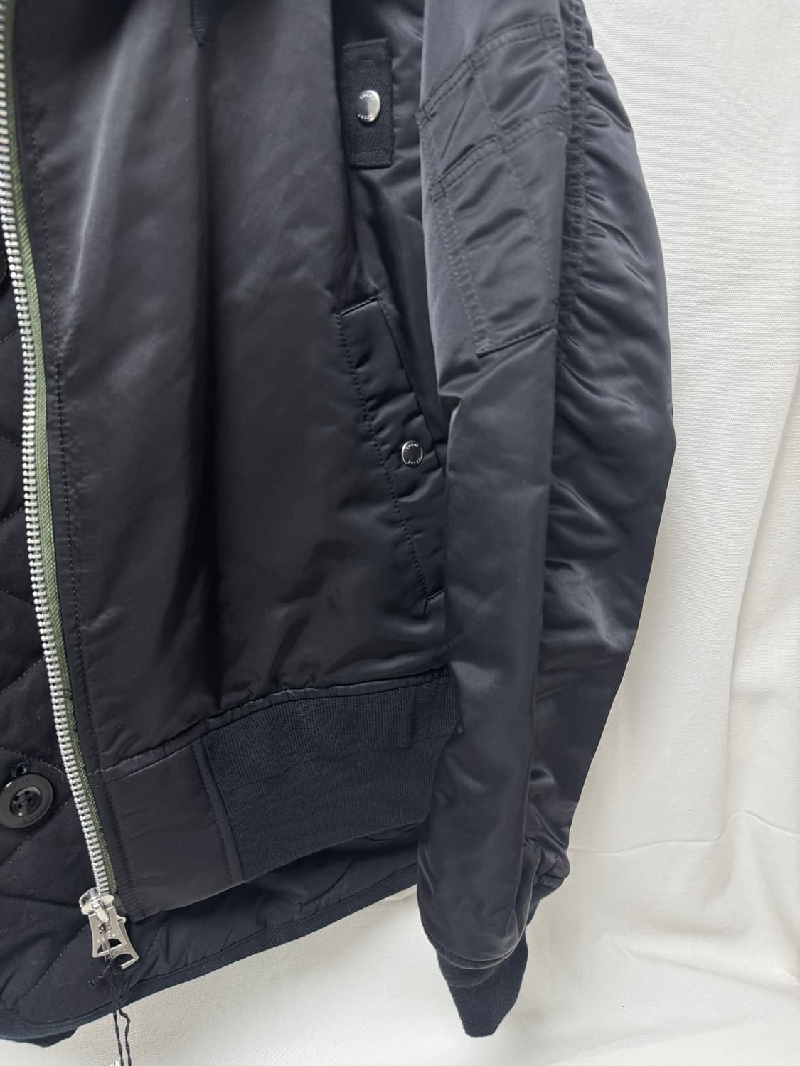 사카이 나일론 트윌 믹스 블루종 봄버 자켓 상품이미지6