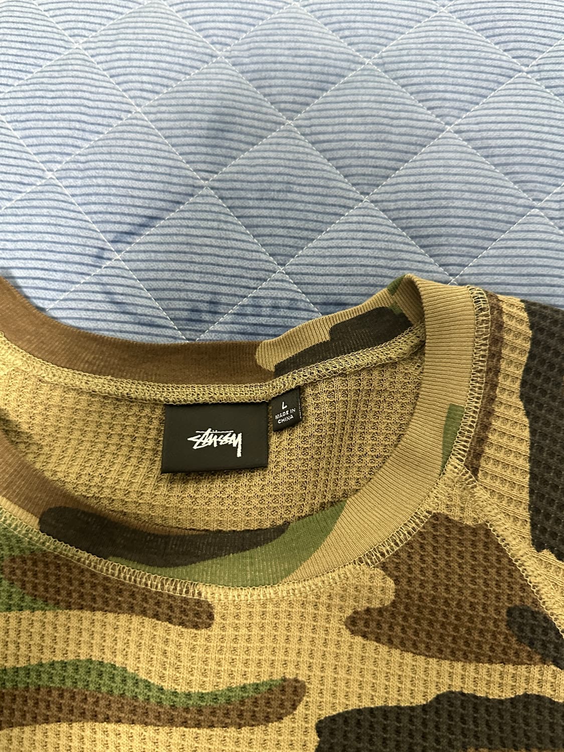 스투시 써멀 롱슬리브 카모 L 상품이미지2