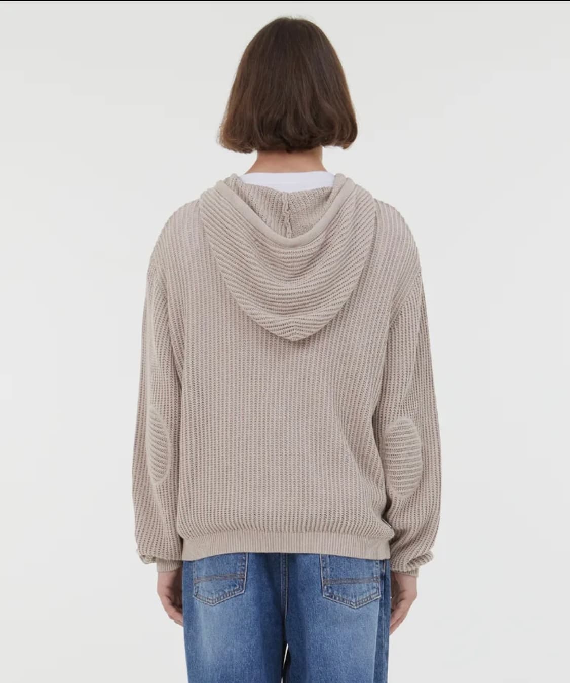 [100]LMC KNIT ZIP-UP HOODIE dark beige 상품이미지6