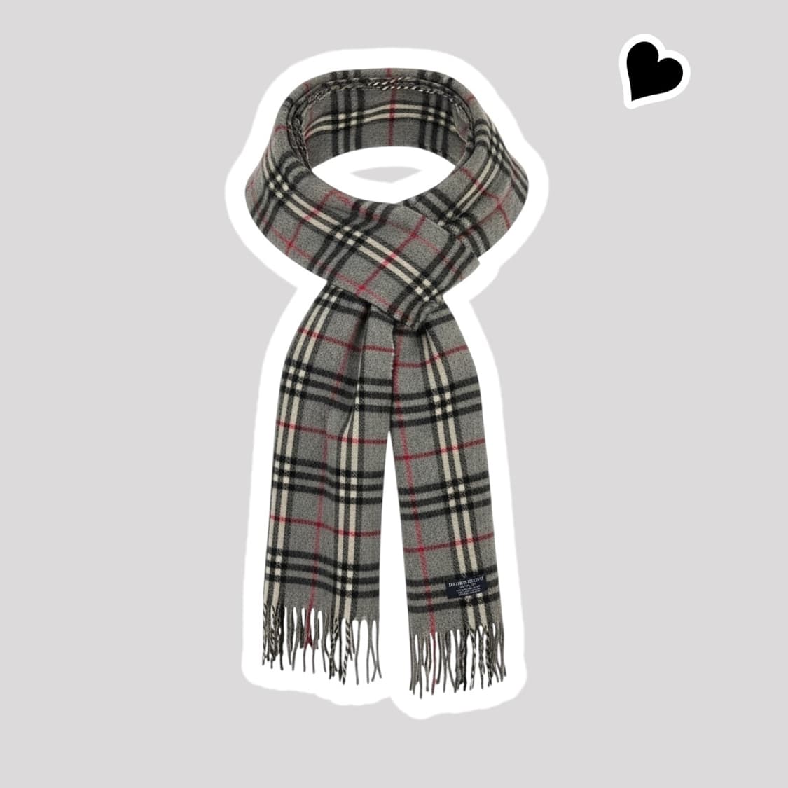 정품 버버리 노바체크 그레이 머플러 상품이미지1