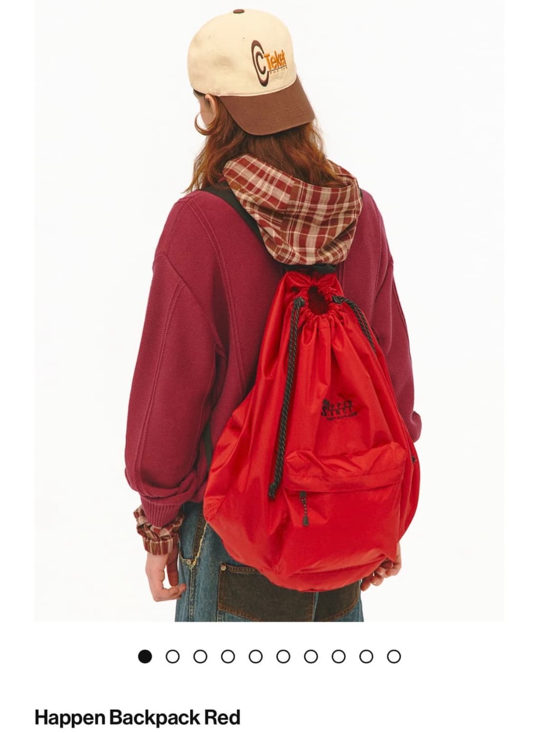 테켓 백팩 레드  상품이미지1