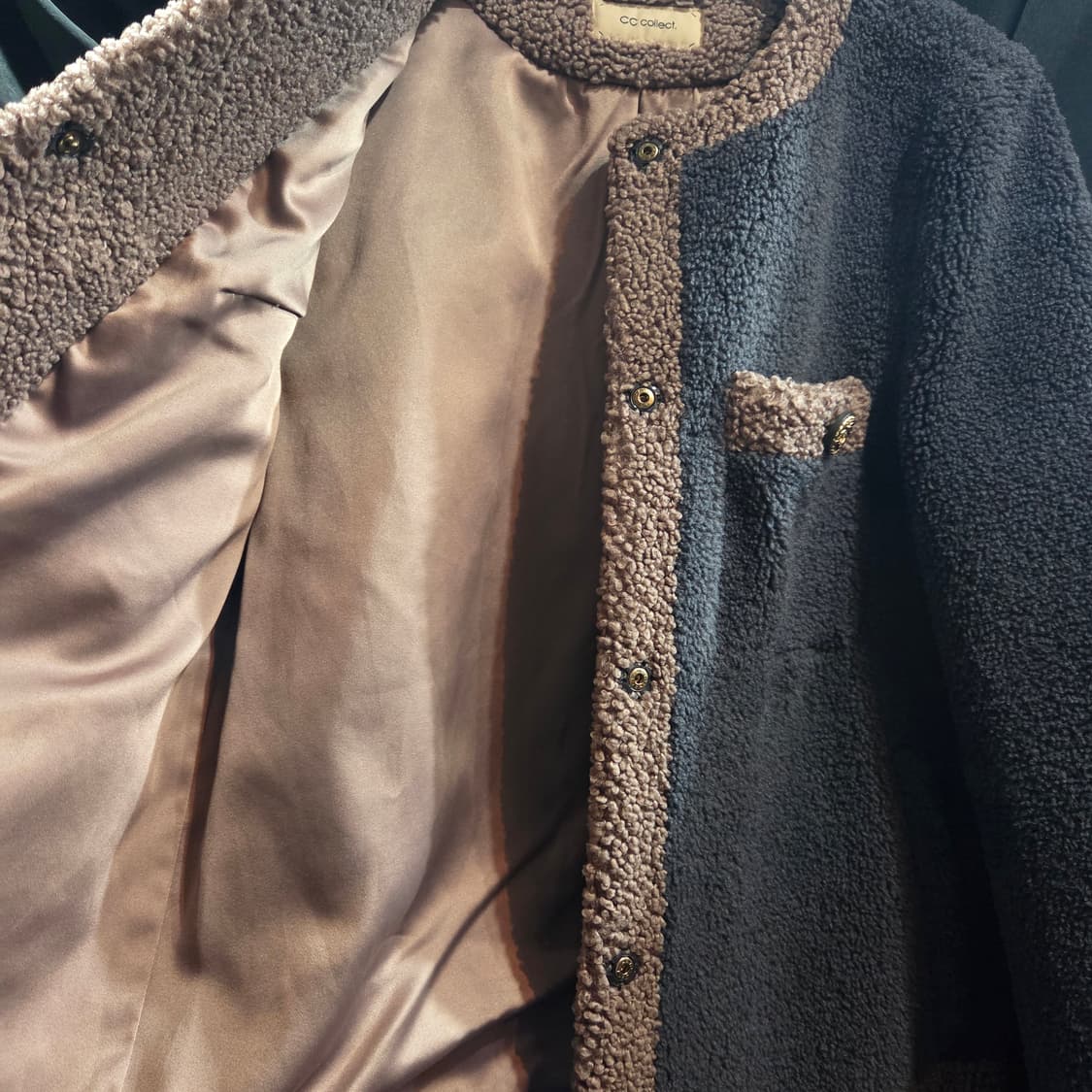 씨씨콜렉트 포켓 포인트 페이크 트위드 재킷 상품이미지5