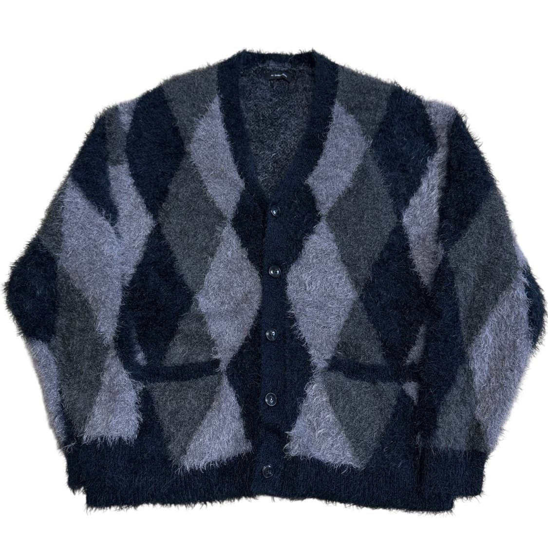 넘버나인 아가일 모헤어 가디건 상품이미지2