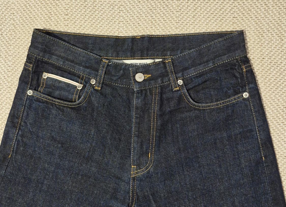 유니폼브릿지 셀비지 데님 팬츠 딥 인디고 상품이미지3