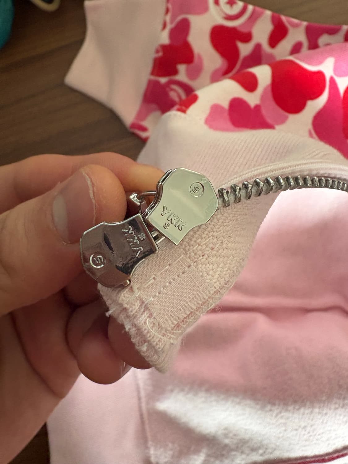 베이프 샤크후드 핑크 새상품 상품이미지2