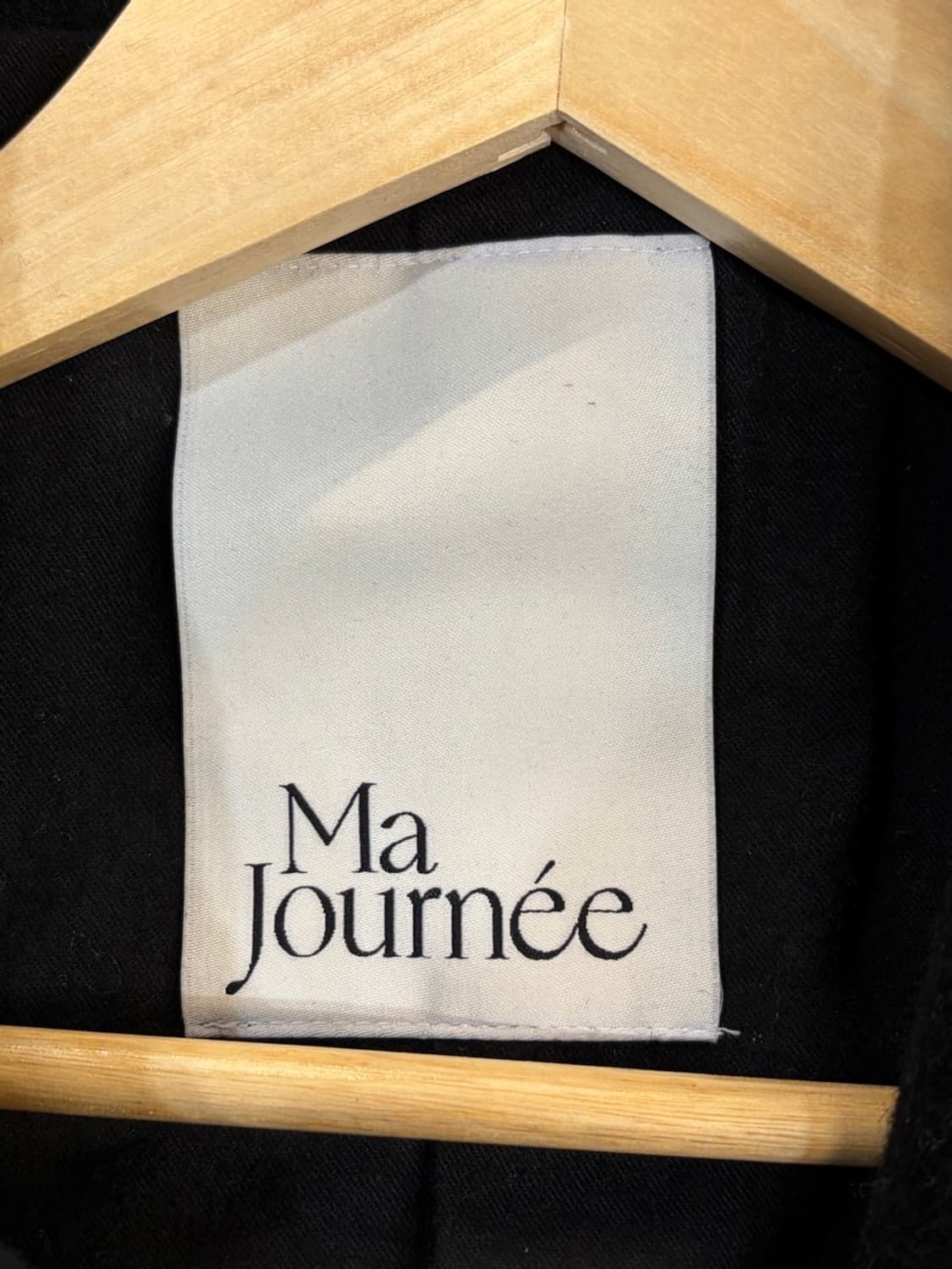 (M) 마조네 MA JOURNEE 캐시미어 혼방 롱코트 블랙 14.9  상품이미지6