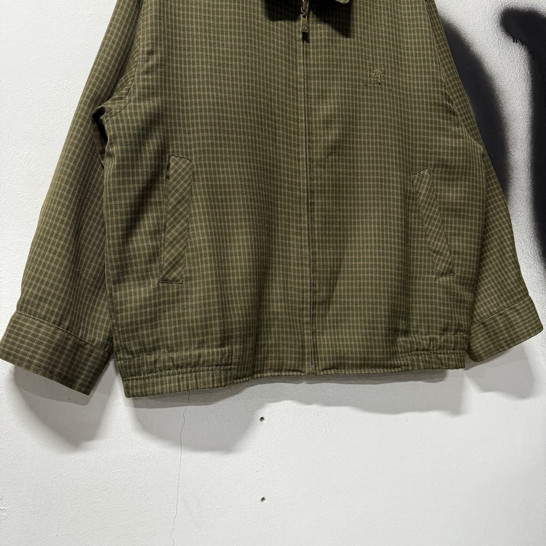 Marciano 마르시아노 체크 패턴 집업 블루종 자켓 상품이미지4