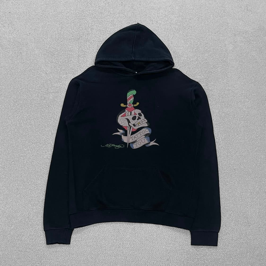 에드하디 Ed hardy 타투 유 후드티 블랙 상품이미지1