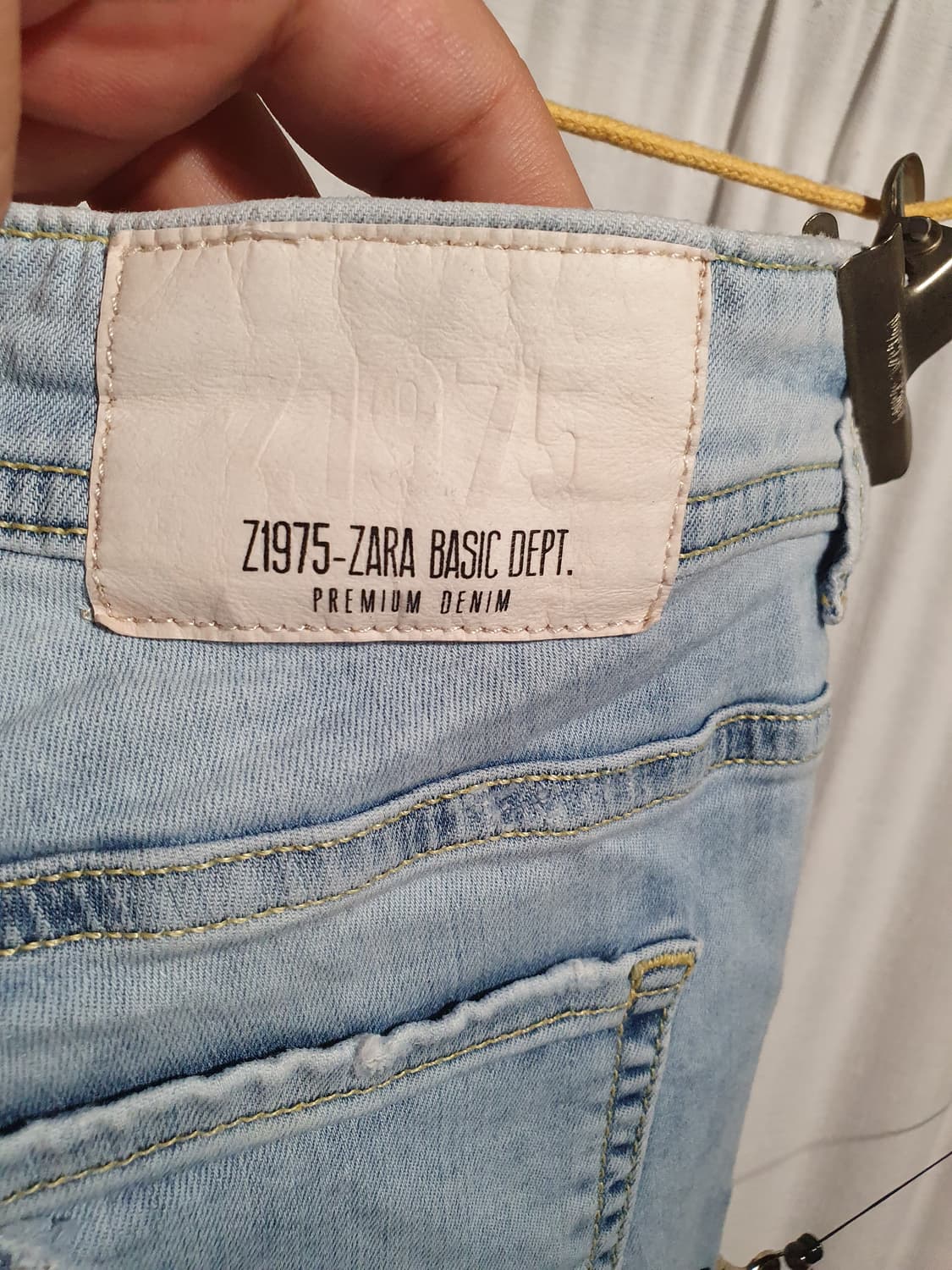 ZARA BASIC 데미지 연청 스판 스키니 28사이즈 2508584 상품이미지5