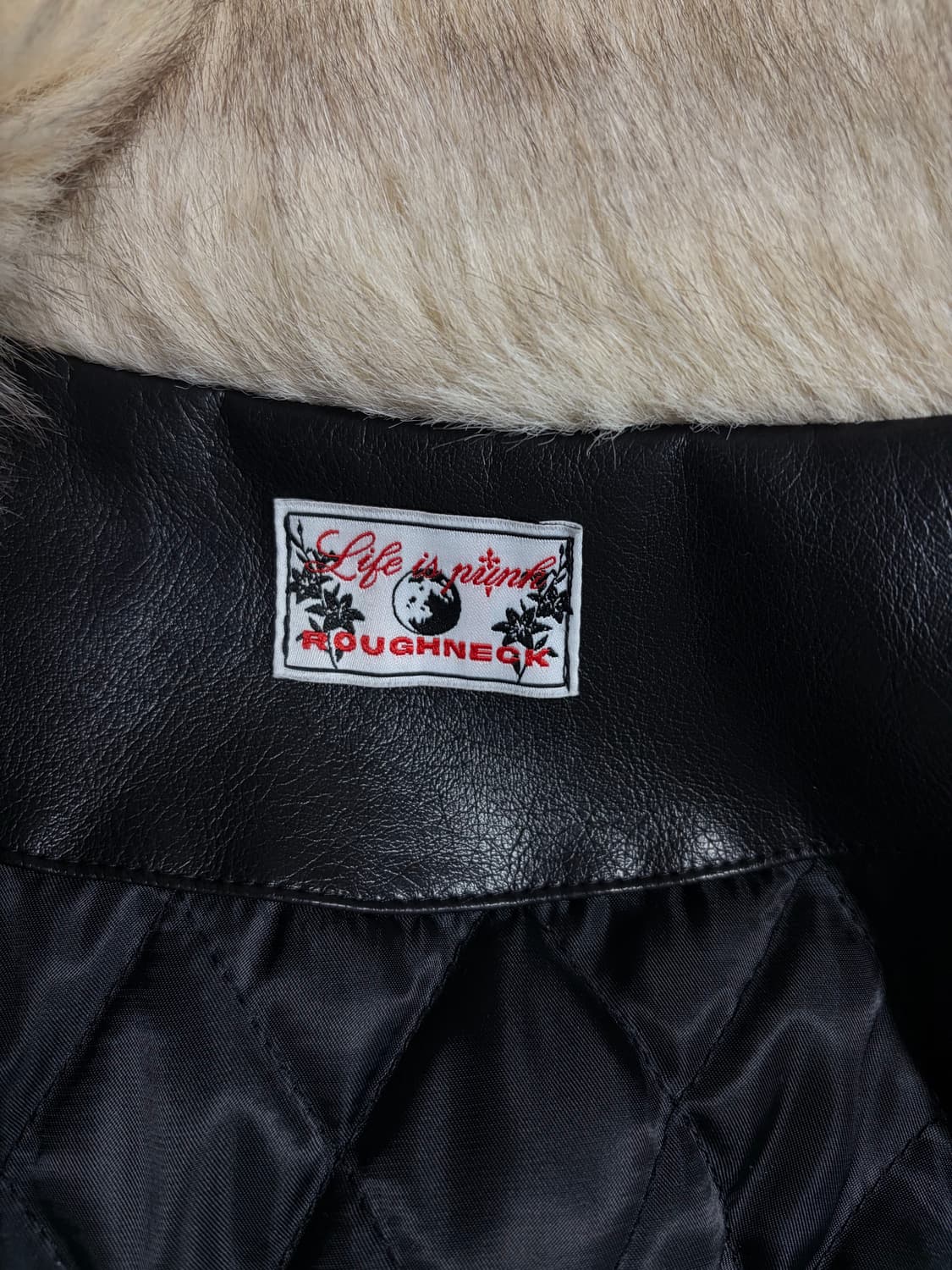 러프넥 워싱 레더 무스탕 m 상품이미지3