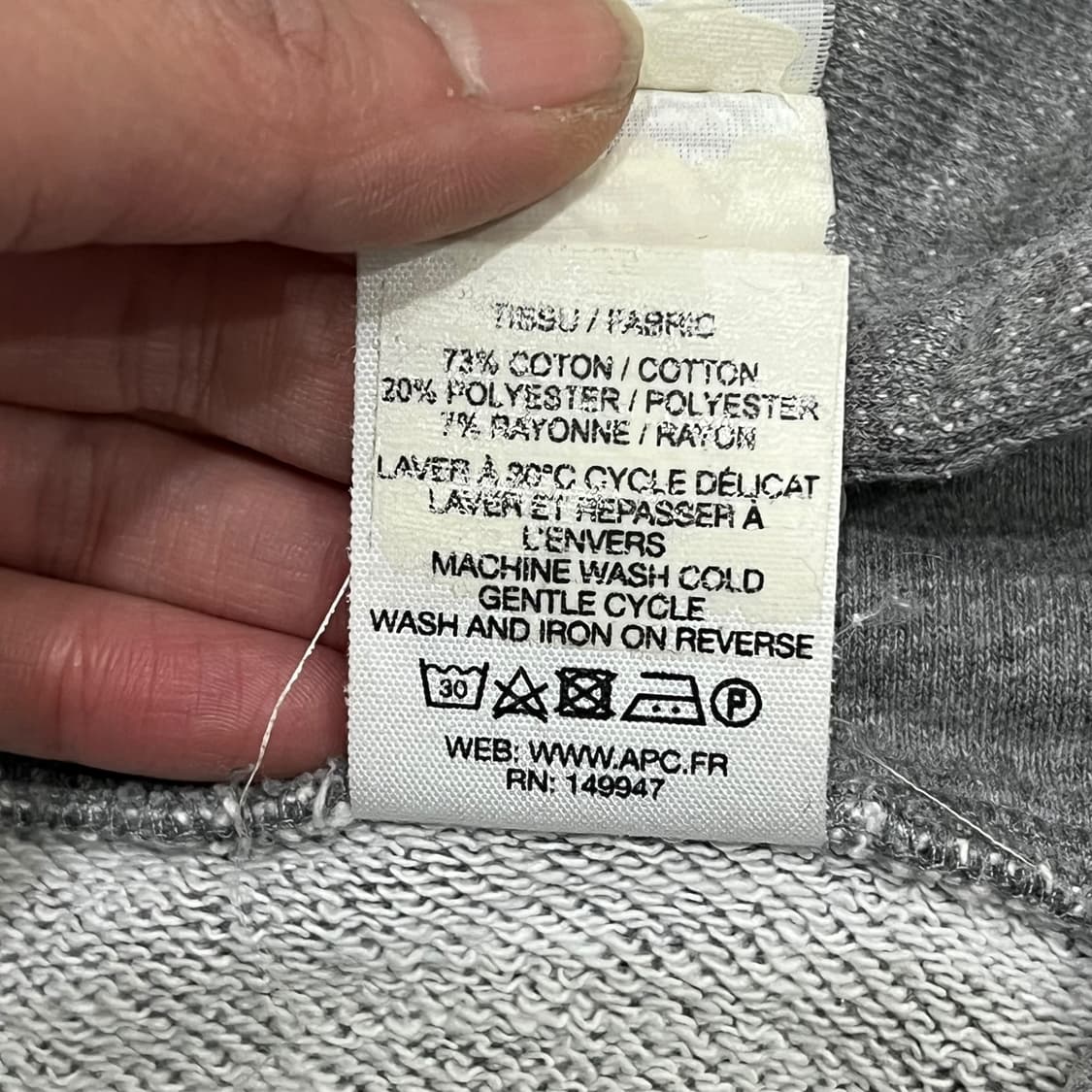 아페쎄 로고프린팅 후드티 s08687 상품이미지8