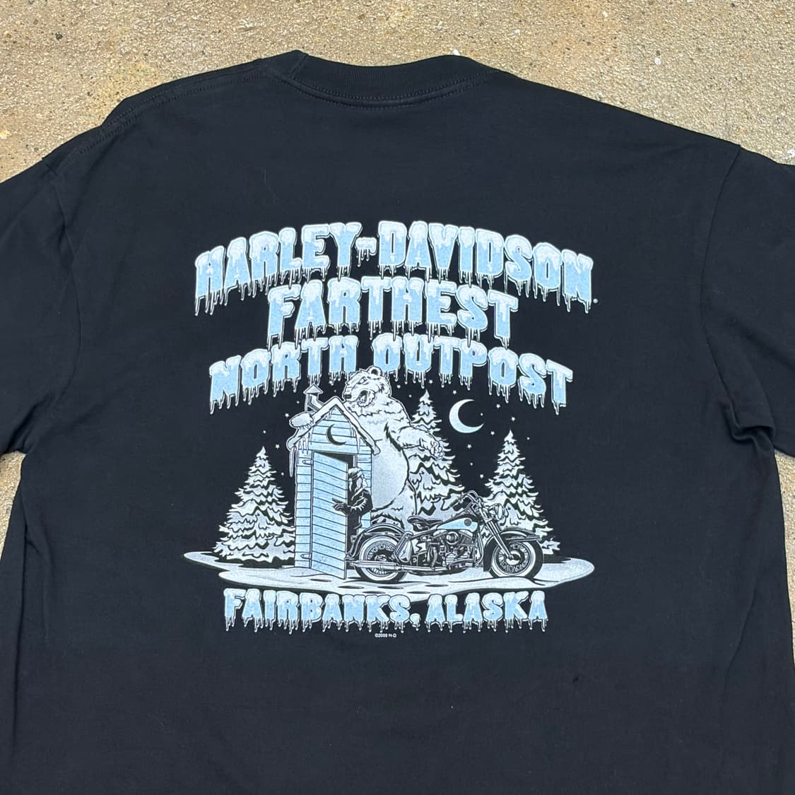 미국 빈티지 할리데이비슨 울프 반팔티 상품이미지8