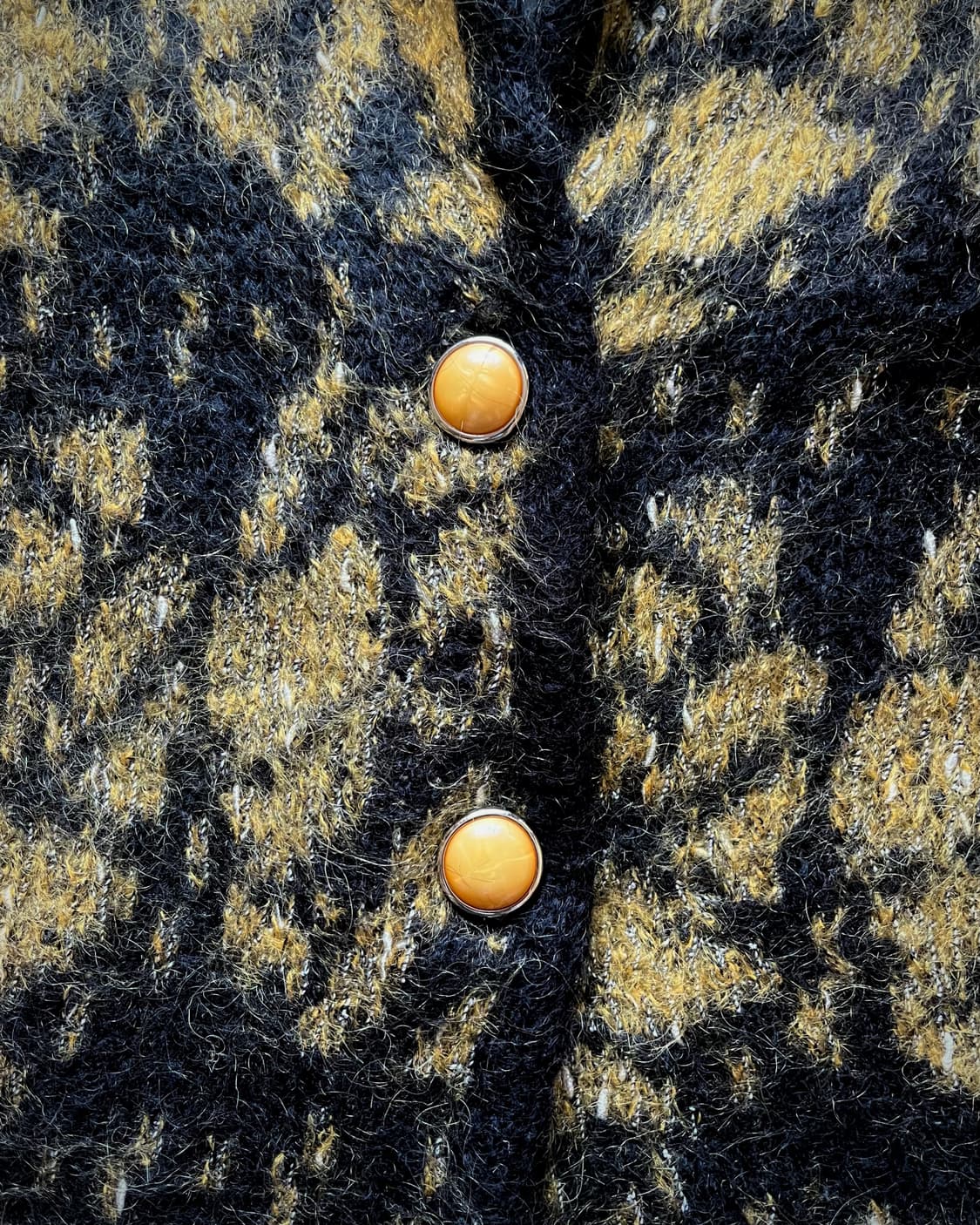 1980s Allen a pieo Mohair Rose Cardigan 상품이미지7