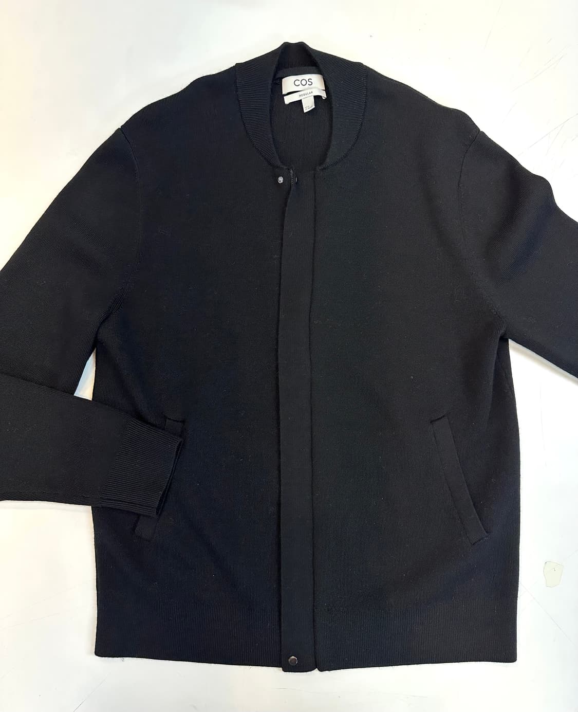 COS 남성 니트 울버머 가디건 자켓 (블랙, M/민트급) 상품이미지5