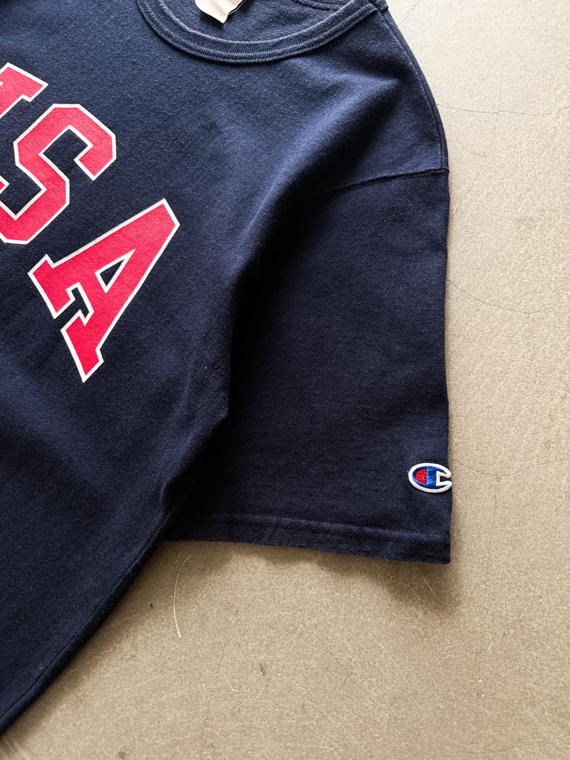 Champion Reverse Weave USA Logo T-Shirt 상품이미지3