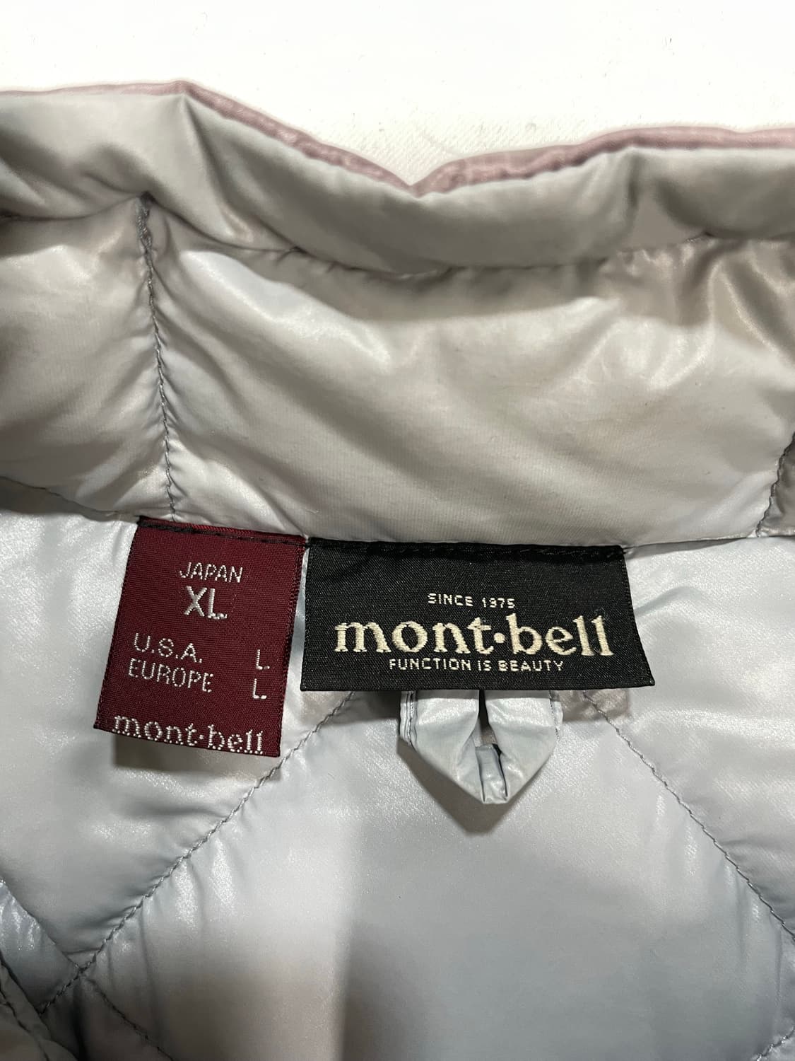 몽벨 재팬 다이아몬드 퀼팅 구스다운 경량패딩 상품이미지8