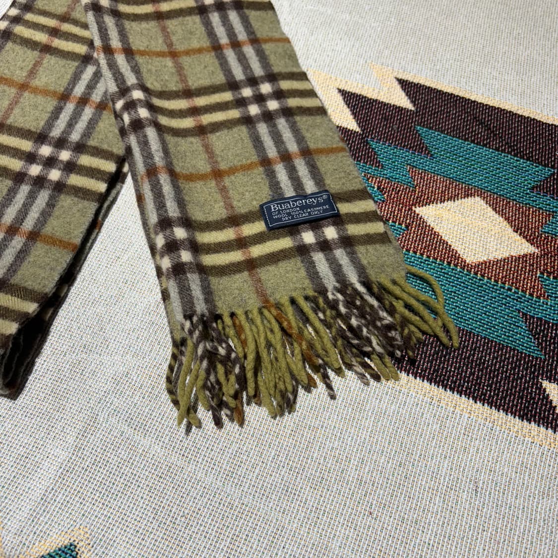 버버리 빈티지 채크패턴 머플러 상품이미지2