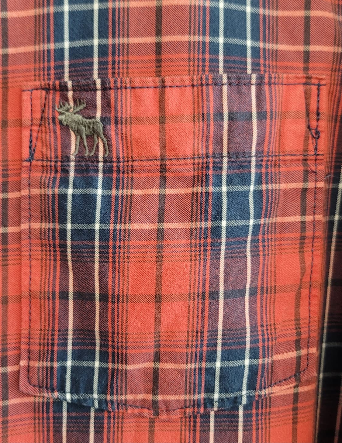 아베크롬비(Abercrombie & Fitch) 체크패턴 셔츠 판매 상품이미지5